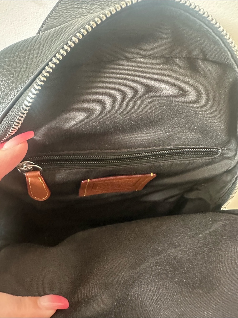Coach Ethan Pebbled Leather Sling Backpack! - Picture 8 of 11